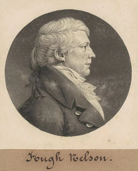 Francis Nelson, 1808. Creator: Charles Balthazar Julien Fevret de Saint-Memin
