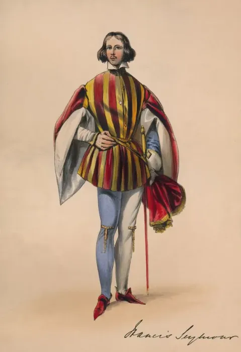Framed Print : Francis Seymour in costume for Queen Victorias Bal Costume, May 12 1842, (1843) Framed Print : Francis Seymour in costume for Queen Victorias Bal Costume, May 12 1842, (1843)