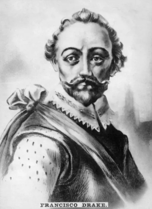 Framed Print : Francisco Drake, (1540-1596), 1920s Framed Print : Francisco Drake, (1540-1596), 1920s