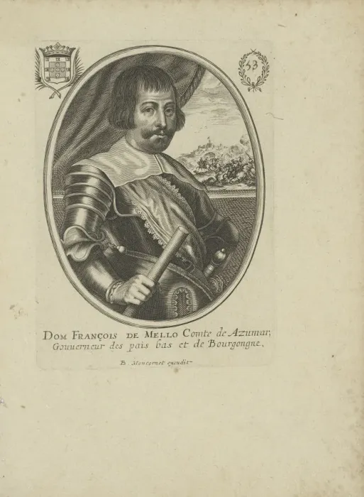 Framed Print : Francisco Manuel de Mello (1608-1666), um 1640-1650. Creator: Moncornet, Balthazar (1600-1668) Framed Print : Francisco Manuel de Mello (1608-1666), um 1640-1650. Creator: Moncornet, Balthazar (1600-1668)