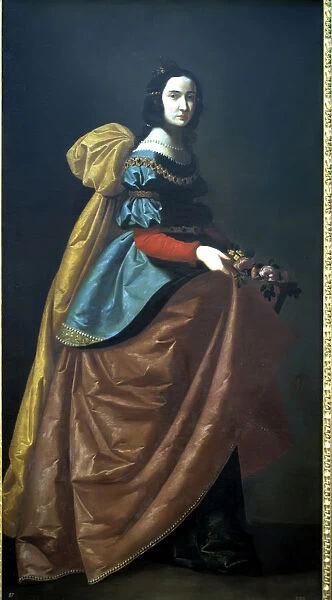 Francisco De Zurbaran Pintor Espanol Fuente De Cantos 1598-1664 santa