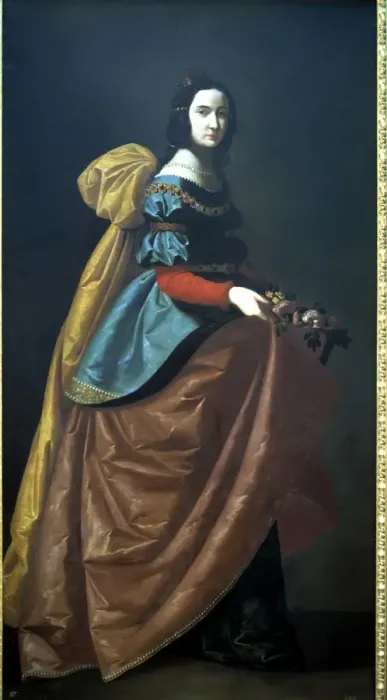 Framed Print : Francisco De Zurbaran Pintor Espanol Fuente De Cantos 1598-1664 santa Framed Print : Francisco De Zurbaran Pintor Espanol Fuente De Cantos 1598-1664 santa