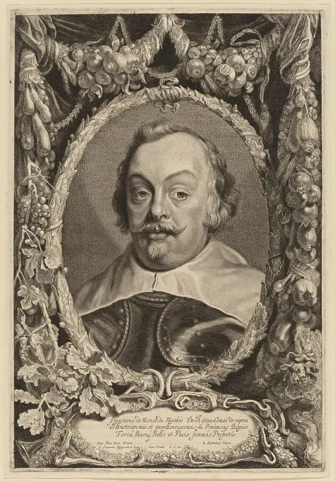 Framed Print : Franciscus de Moncada, 1650?. Creator: Jonas Suyderhoef Framed Print : Franciscus de Moncada, 1650?. Creator: Jonas Suyderhoef