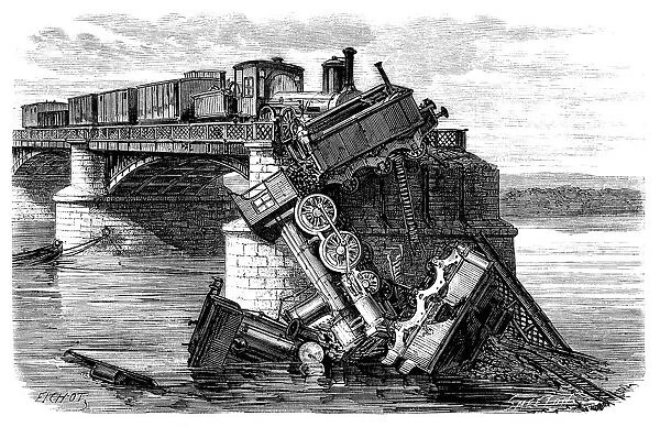 Franco - Prussian War, siege of Paris by the Germans, German train derailment