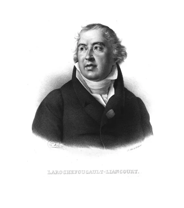 Framed Print : Francois Alexandre Frederic, duc de la Rochefoucauld-Liancourt, (c1820s) Framed Print : Francois Alexandre Frederic, duc de la Rochefoucauld-Liancourt, (c1820s)