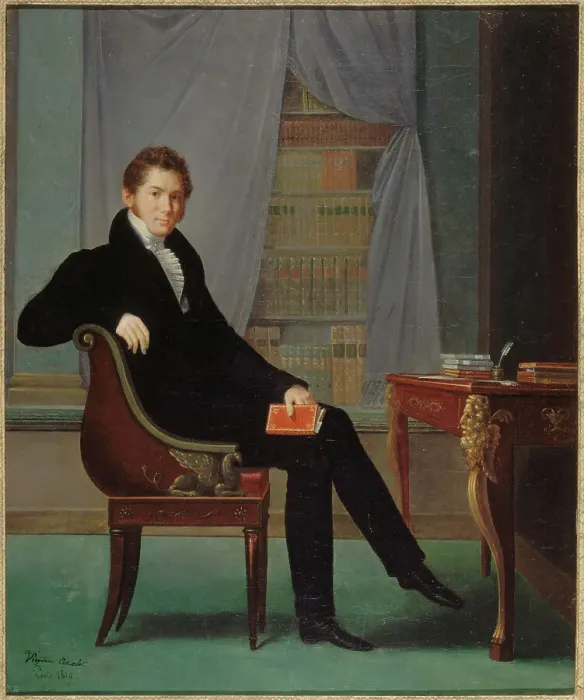 Framed Print : François Ancelot (1794-1854), auteur dramatique, 1819. Creator: Virginie Ancelot Framed Print : François Ancelot (1794-1854), auteur dramatique, 1819. Creator: Virginie Ancelot