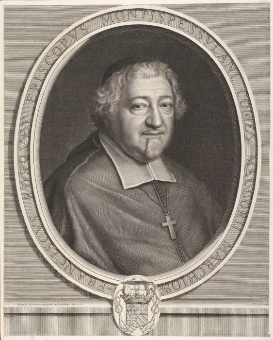 Framed Print : Francois Bosquet, 1671. Creator: Robert Nanteuil Framed Print : Francois Bosquet, 1671. Creator: Robert Nanteuil