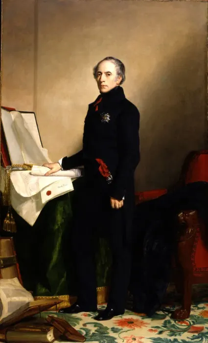 Framed Print : Francois Pierre Guillaume Guizot, 1841. Creator: George Peter Alexander Healy