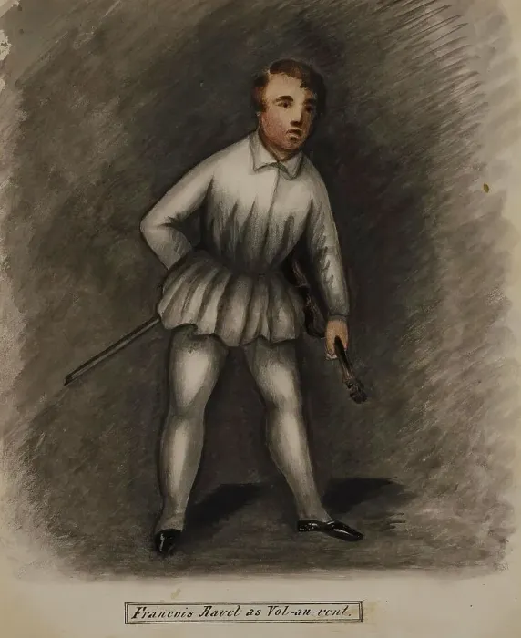 Framed Print : François Ravel as Vol-au-vent, 1855-1859. Creator: Alfred Jacob Miller Framed Print : François Ravel as Vol-au-vent, 1855-1859. Creator: Alfred Jacob Miller