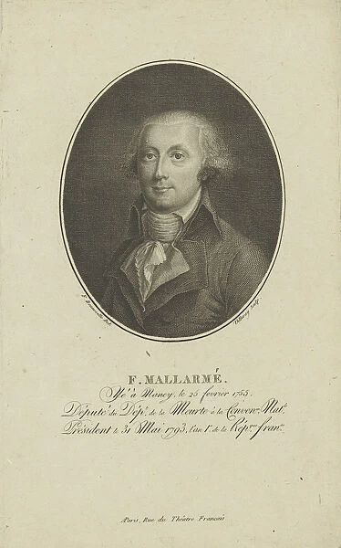 Francois-Rene-Augustin Mallarme (1755-1831), c. 1800. Creator: Bonneville