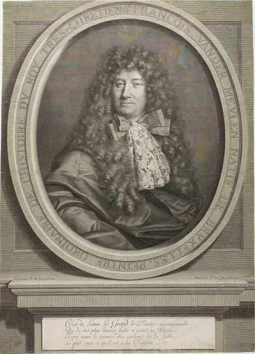 Framed Print : François Van der Meulen, 1687. Creator: Pierre Louis van Schuppen Framed Print : François Van der Meulen, 1687. Creator: Pierre Louis van Schuppen