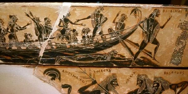 Detail from the Francois Vase, c6th century BC. Artists: Ergotimos, Kleitias