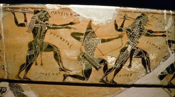 Detail from the Francois Vase, Etruscan Tomb Find, c6th century BC. Artists: Ergotimos, Kleitias