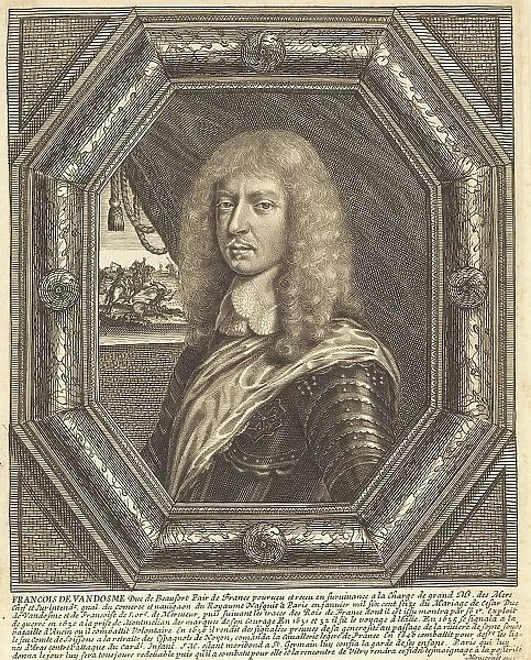 François de Vendôme, Duke of Beaufort. Creator: Balthasar Moncornet