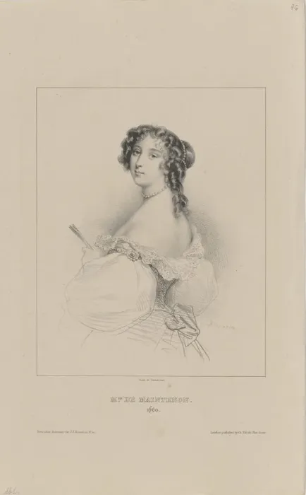 Framed Print : Francoise d Aubigne, Marquise de Maintenon (1635-1719), 1830-1840s. Creator Framed Print : Francoise d Aubigne, Marquise de Maintenon (1635-1719), 1830-1840s. Creator