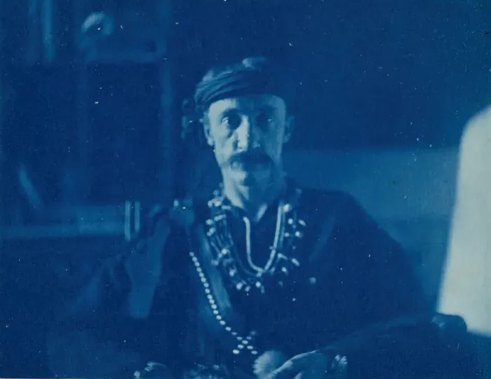 Framed Print : Frank Hamilton Cushing, 1895. Creator: Thomas Eakins Framed Print : Frank Hamilton Cushing, 1895. Creator: Thomas Eakins