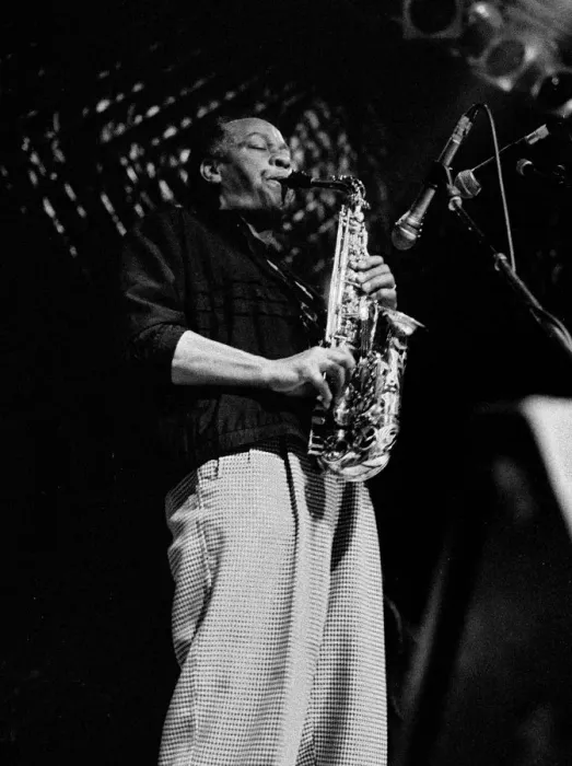 Framed Print : Frank Morgan, Subterranean Club, Labroke Grove, London, Oct 1990. Artist: Brian O Connor Framed Print : Frank Morgan, Subterranean Club, Labroke Grove, London, Oct 1990. Artist: Brian O Connor