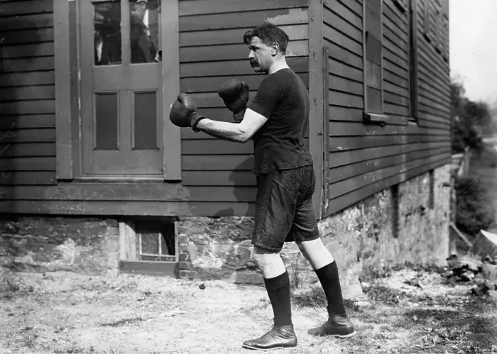 Framed Print : Frank Parks (Heavyweight), between c1910 and c1915. Creator: Bain News Service Framed Print : Frank Parks (Heavyweight), between c1910 and c1915. Creator: Bain News Service