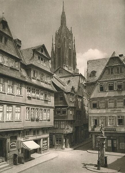 Frankfurt a. Main. Saalgasse - Cathedral Tower, 1931. Artist: Kurt Hielscher