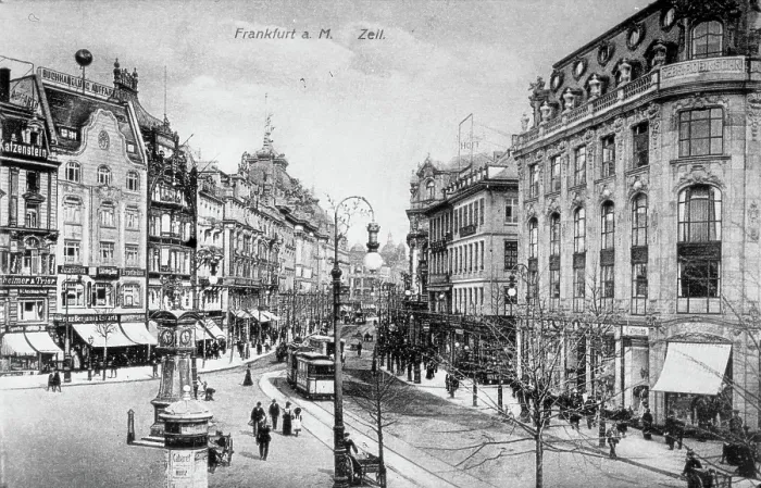 Framed Print : Frankfurt - Buildings and streets. Creator: Unknown Framed Print : Frankfurt - Buildings and streets. Creator: Unknown