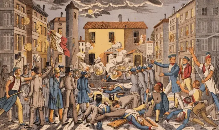 Framed Print : The Frankfurter Wachensturm on 3 April 1833, ca 1834 Framed Print : The Frankfurter Wachensturm on 3 April 1833, ca 1834