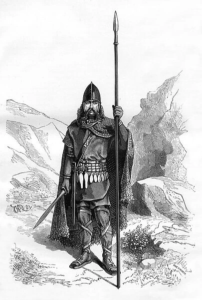 Frankish chief, c5th century (1882-1884). Artist: Dietrich