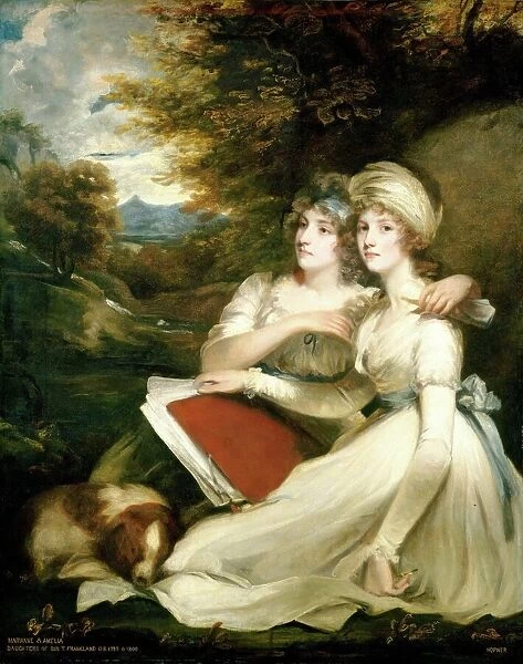 The Frankland Sisters, 1795. Creator: John Hoppner