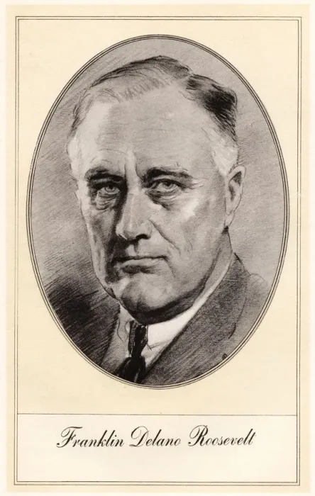 Framed Print : Franklin Delano Roosevelt, 32nd President of the United States, (mid 20th century). Artist: Gordon Ross Framed Print : Franklin Delano Roosevelt, 32nd President of the United States, (mid 20th century). Artist: Gordon Ross