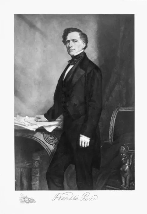 Framed Print : Franklin Pierce, 14th President of the United States of America, (1901) Framed Print : Franklin Pierce, 14th President of the United States of America, (1901)