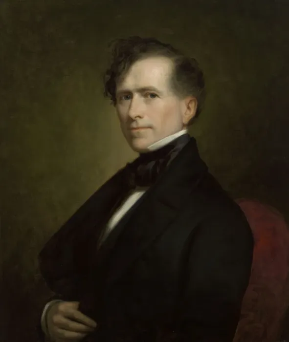 Framed Print : Franklin Pierce, 1853. Creator: George Peter Alexander Healy Framed Print : Franklin Pierce, 1853. Creator: George Peter Alexander Healy