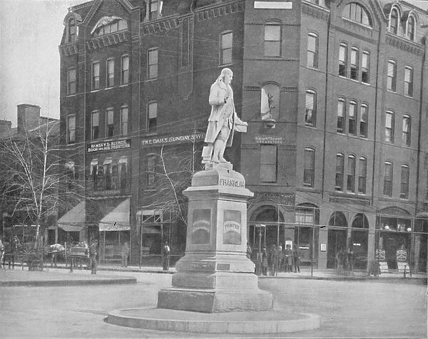 Franklin Statue, Washington, D. C. c1897. Creator: Unknown