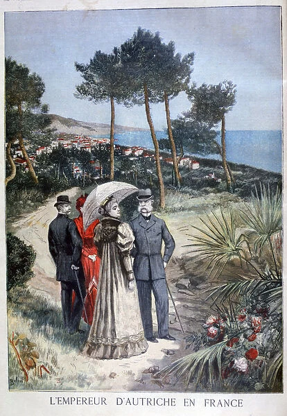 Franz Joseph I, Emperor of Austria, on a visit to France, 1894. Artist: Jose Belon