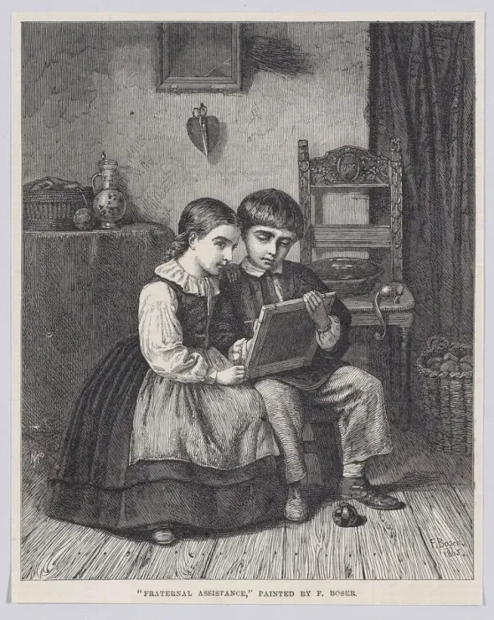 Framed Print : Fraternal Assistance, from Illustrated London News, August 19, 1865. Creator: Mason Jackson Framed Print : Fraternal Assistance, from Illustrated London News, August 19, 1865. Creator: Mason Jackson