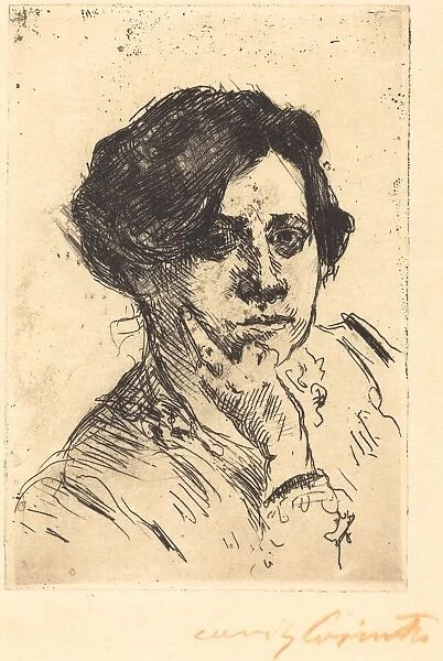 Frauenkopf (Head of Woman), 1911. Creator: Lovis Corinth