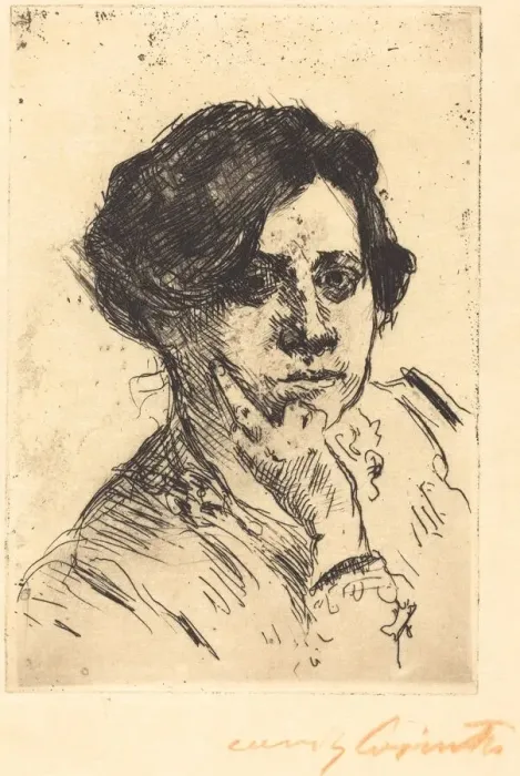 Framed Print : Frauenkopf (Head of Woman), 1911. Creator: Lovis Corinth Framed Print : Frauenkopf (Head of Woman), 1911. Creator: Lovis Corinth