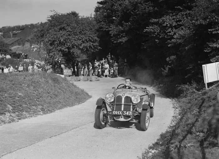 Framed Print : Frazer-Nash BMW 319 / 55 of CG Fitt competing in the VSCC Croydon Speed Trials, 1937 Framed Print : Frazer-Nash BMW 319 / 55 of CG Fitt competing in the VSCC Croydon Speed Trials, 1937