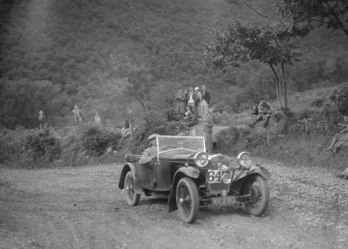 Framed Print : Frazer-Nash competing in the Mid Surrey AC Barnstaple Trial, Beggars Roost, Devon, 1934 Framed Print : Frazer-Nash competing in the Mid Surrey AC Barnstaple Trial, Beggars Roost, Devon, 1934
