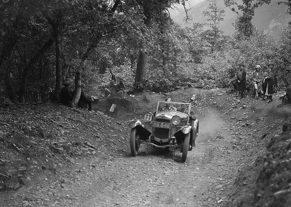 Frazer-Nash Sportop taking part in a motoring trial, c1930s. Artist: Bill Brunell