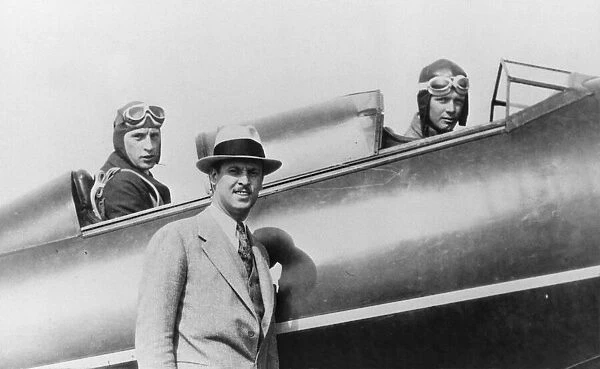 Fred E. Weick, Tom Hamilton and Charles Lindbergh, USA, June 1927. Creator: Unknown
