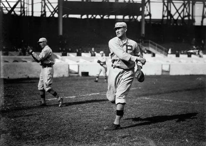 Framed Print : Fred Luderus, Philadelphia NL, at Polo Grounds, NY (baseball), 1912. Creator: Bain News Service Framed Print : Fred Luderus, Philadelphia NL, at Polo Grounds, NY (baseball), 1912. Creator: Bain News Service