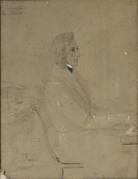 Frederic Chopin at piano. Artist: Gotzenberger, Jakob (1802-1866)