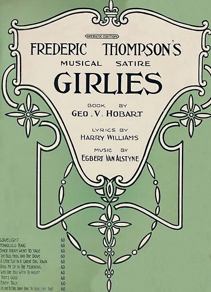 Frederic Thompsons Musical Satire Girlies, 1911. Creator: Unknown