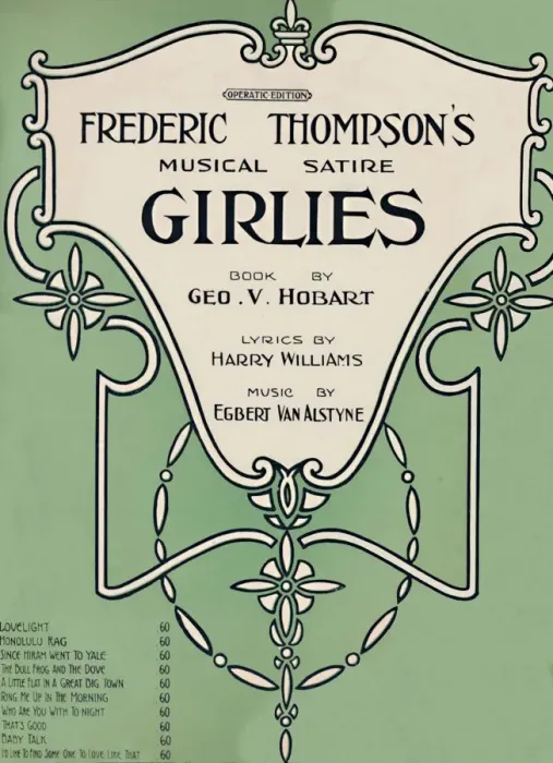 Framed Print : Frederic Thompsons Musical Satire Girlies, 1911. Creator: Unknown Framed Print : Frederic Thompsons Musical Satire Girlies, 1911. Creator: Unknown