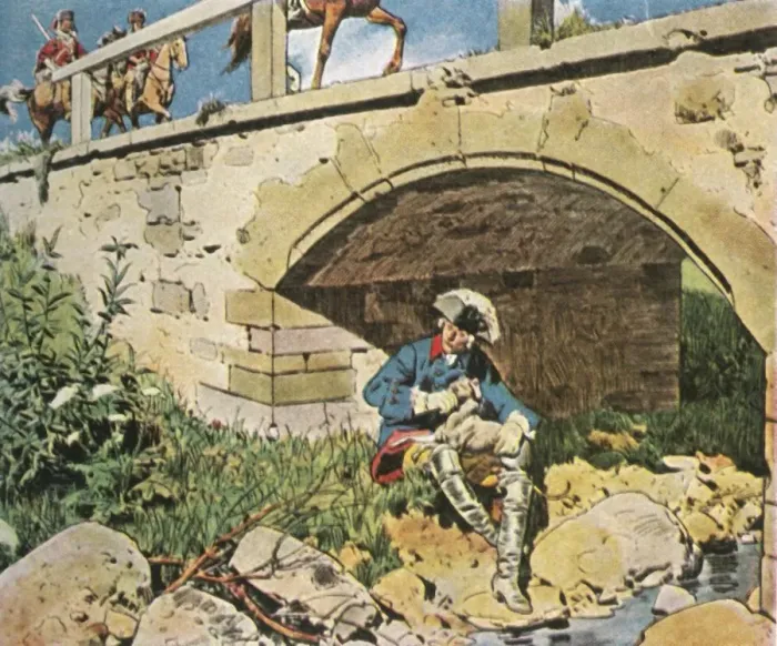 Framed Print : Frederick the Great evades capture, 1745, (1936). Creator: Unknown Framed Print : Frederick the Great evades capture, 1745, (1936). Creator: Unknown