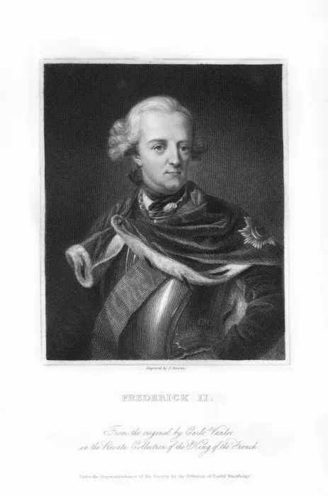 Framed Print : Frederick the Great, King of Prussia, (1836). Artist: E Scriven Framed Print : Frederick the Great, King of Prussia, (1836). Artist: E Scriven