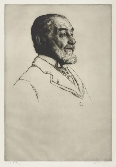 Framed Print : Frederick Harrison, 1914. Creator: William Strang (British, 1859-1921) Framed Print : Frederick Harrison, 1914. Creator: William Strang (British, 1859-1921)