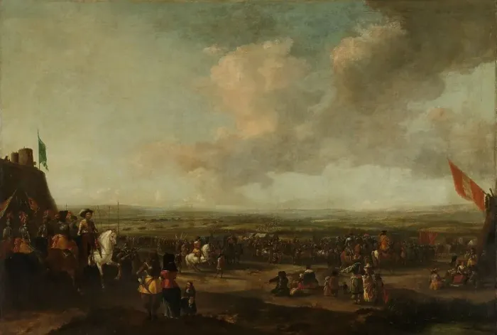 Framed Print : Frederick Henry at the Surrender of Maastricht, 22 August 1632, 1633-1680. Creator: Pieter Wouwerman Framed Print : Frederick Henry at the Surrender of Maastricht, 22 August 1632, 1633-1680. Creator: Pieter Wouwerman