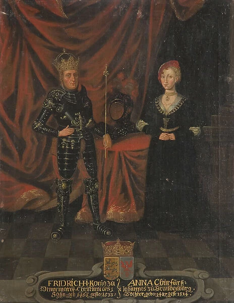 Frederick I, 1471-1533, King of Denmark and Norway and Anna, 1487-1514, c16th century. Creator: Anon