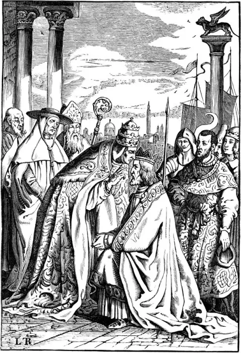 Framed Print : Frederick I Barbarossa and Pope Alexander III in Venice, 1840 Framed Print : Frederick I Barbarossa and Pope Alexander III in Venice, 1840