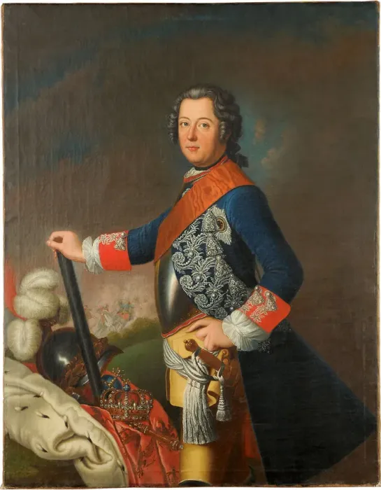 Framed Print : Frederick II of Prussia, 1743. Artist: Matthieu, David (1697-1756) Framed Print : Frederick II of Prussia, 1743. Artist: Matthieu, David (1697-1756)